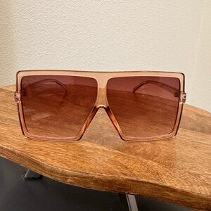 Rose Pink Large Sunglasses